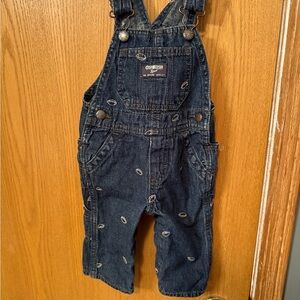 OshKosh B'gosh Dark Blue Patterned Overalls